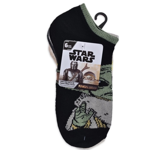 NEW Star Wars Boys Assorted Mandalorian Sock 6-Pack - Picture 4 of 4